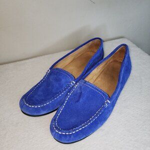 Comfy Naturalizer Women’s Simmons Suede Loafers Slip On Sapphire Blue Size 7.5
